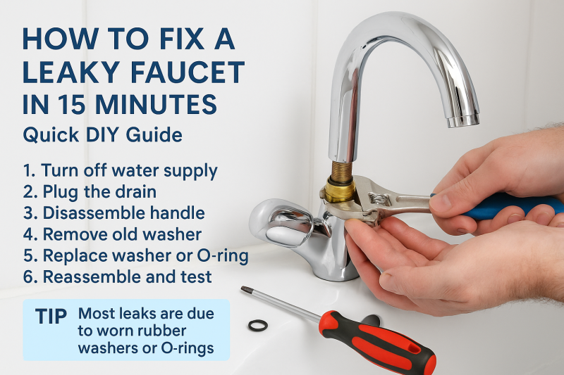 How to Fix a Leaky Faucet in 15 Minutes – Quick DIY Guide