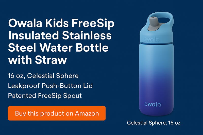 Owala Kids FreeSip Water Bottle Review: Best Leakproof Bottle