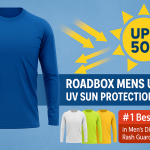 Roadbox Men’s UPF 50+ Sun Shirt – Best UV Protection Rash Guard