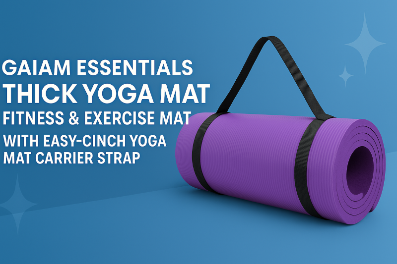 Gaiam Essentials Thick Yoga Mat Review: Top Comfort & Support