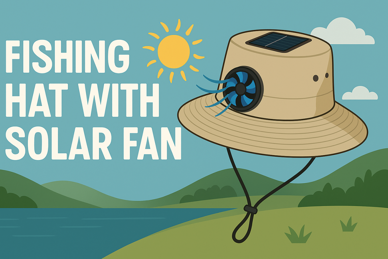 Fishing Hat with Solar Fan: Stay Cool and Comfortable Outdoors