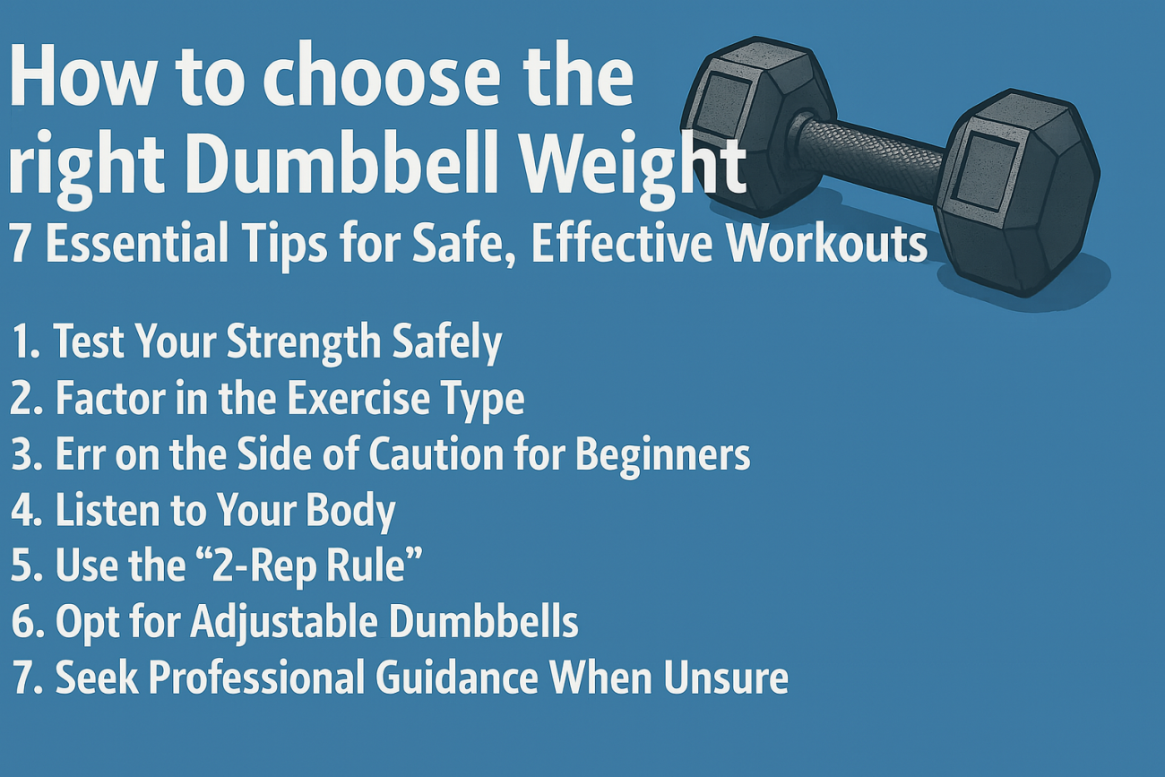How to choose the right Dumbbell Weight: 7 Essential Tips for Safe, Effective Workouts