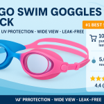 Seago Kids Swim Goggles 2 Pack – Anti-Fog, No Leak, Top Rated