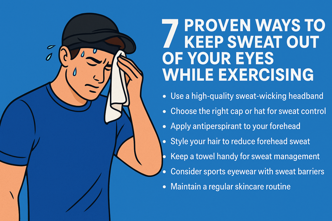 7 Proven Ways to Keep Sweat Out of Your Eyes While Exercising