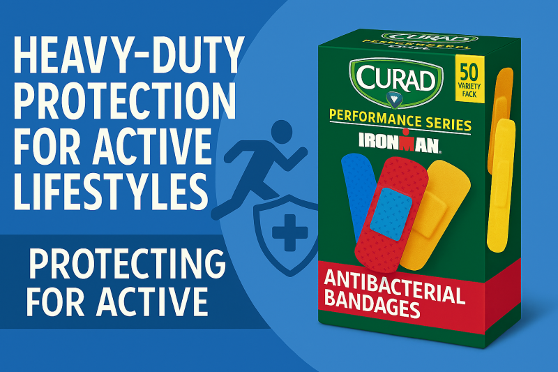 CURAD Performance Series IRONMAN Antibacterial Bandages Review: Heavy-Duty Protection for Active Lifestyles