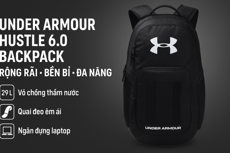 Under Armour Hustle 6.0 Backpack Review: Spacious, Durable & Versatile