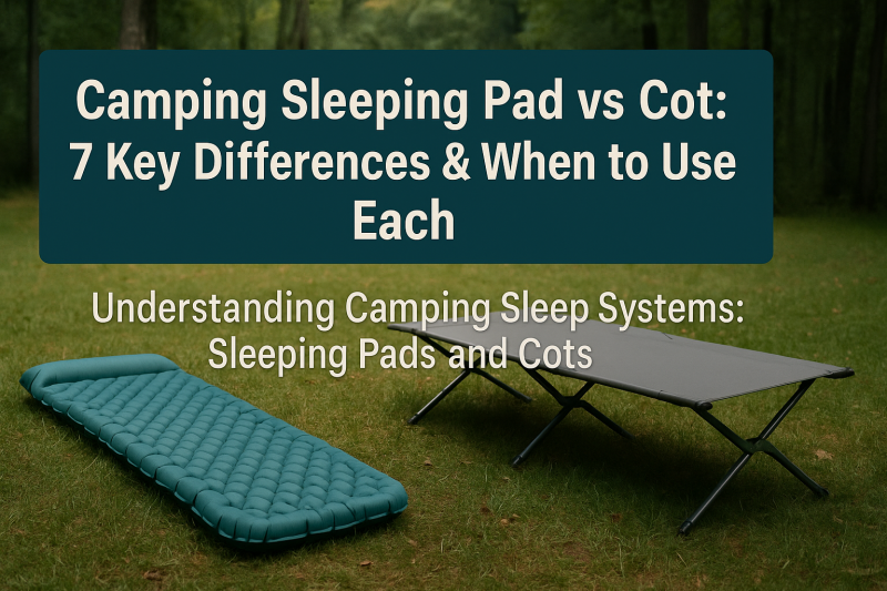 Camping Sleeping Pad vs Cot: 7 Key Differences & When to Use Each