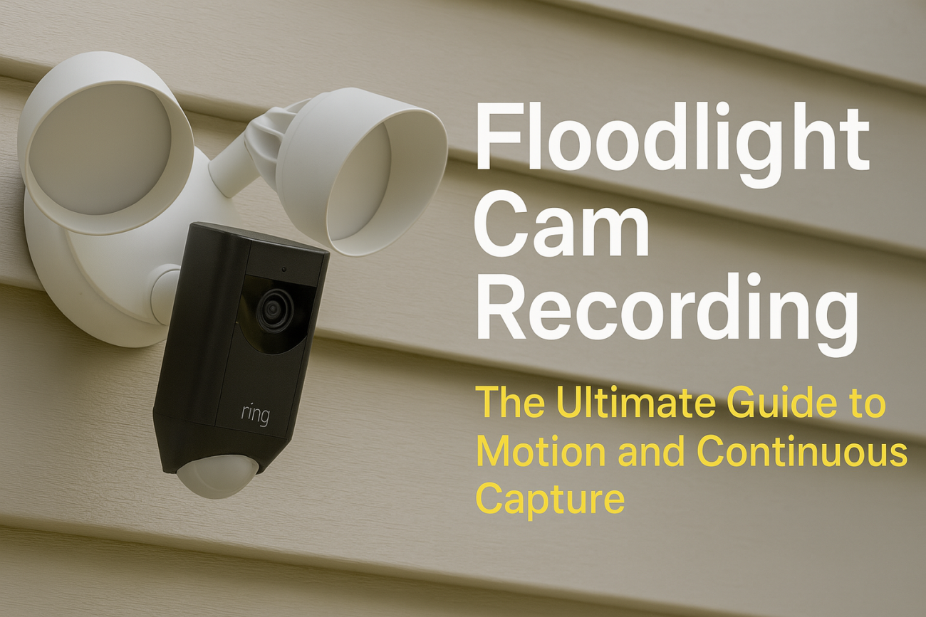 Floodlight Cam Recording: The Ultimate Guide to Motion and Continuous Capture