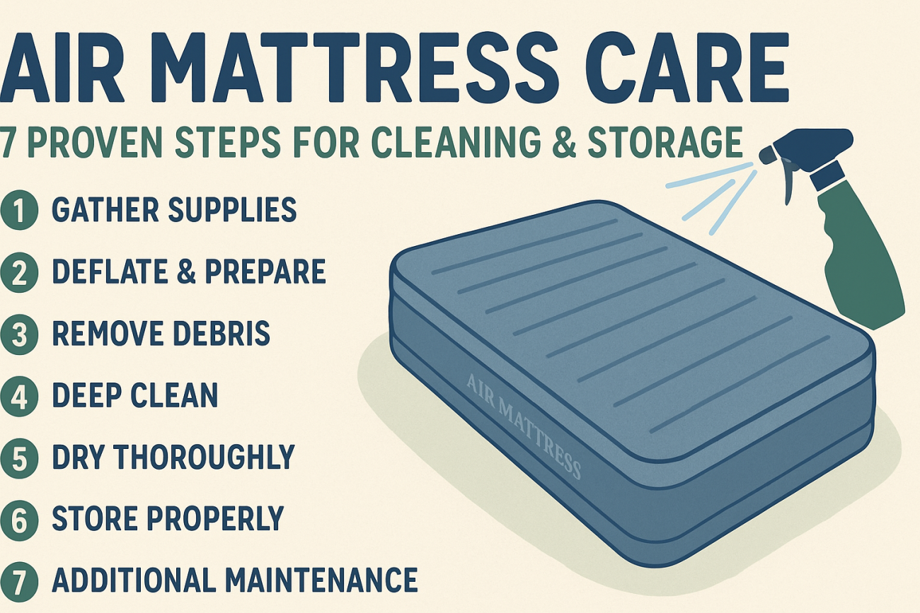 Air Mattress Care: 7 Proven Steps for Cleaning & Storage