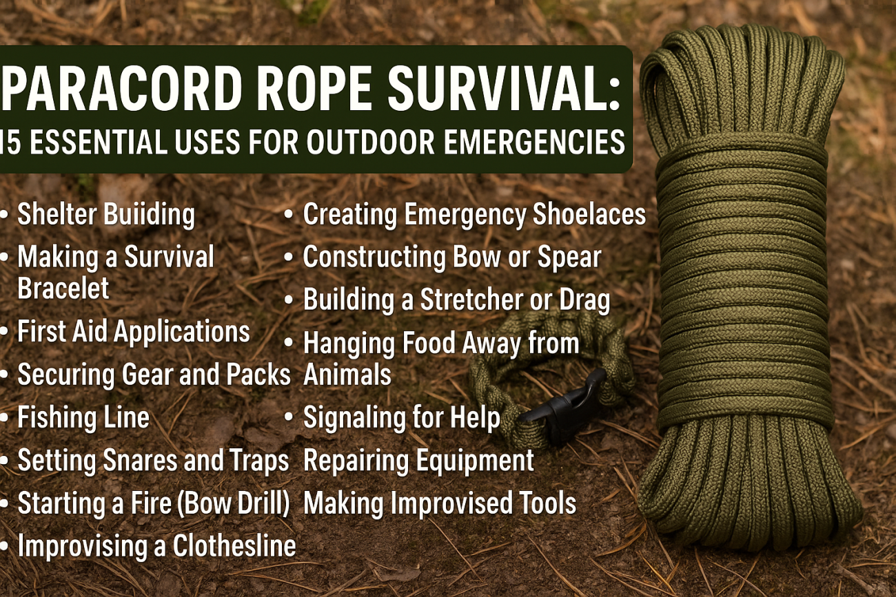 Paracord Rope Survival: 15 Essential Uses for Outdoor Emergencies