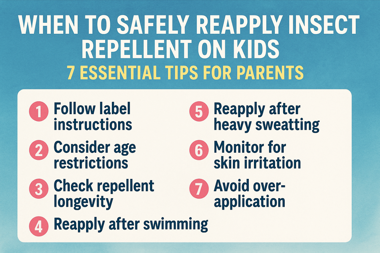 When to Safely Reapply Insect Repellent on Kids: 7 Essential Tips for Parents