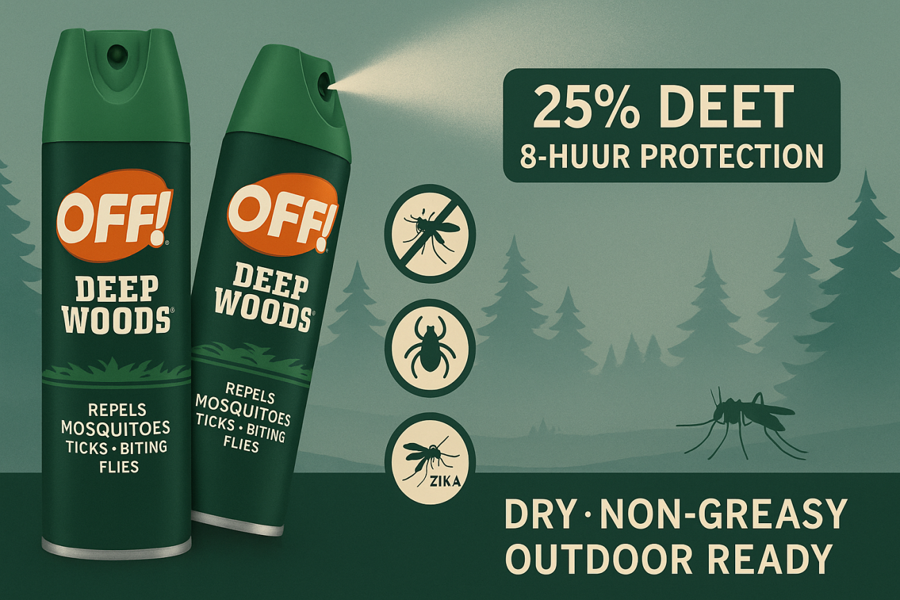 OFF! Deep Woods Insect Repellent Aerosol Review: Long-Lasting, Non-Greasy Bug Protection