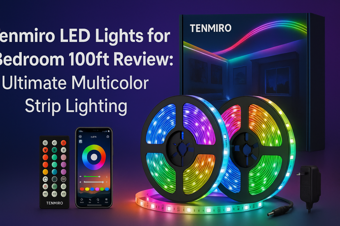 Tenmiro LED Lights for Bedroom 100ft Review: Ultimate Multicolor Strip Lighting