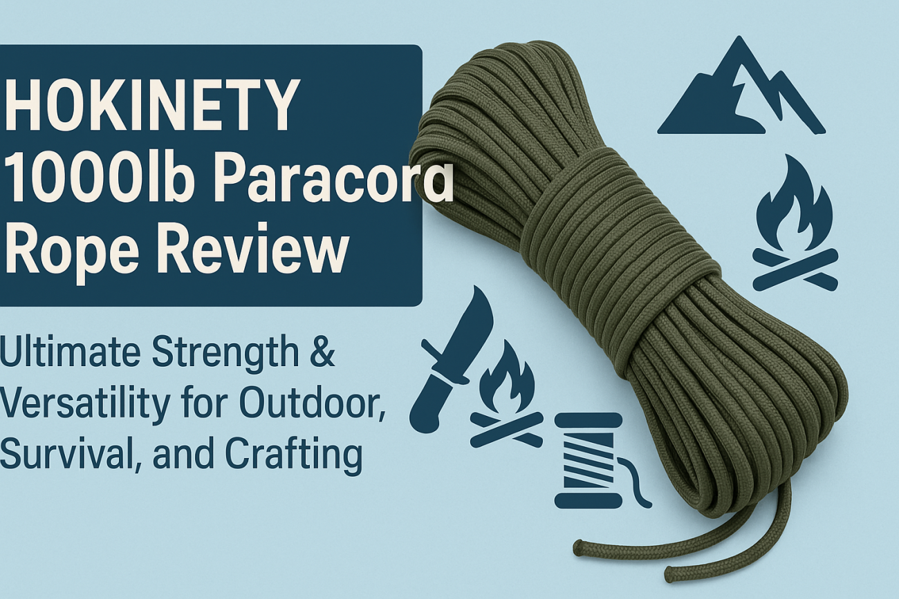 HOKINETY 1000Ib Paracord Rope Review: Ultimate Strength & Versatility for Outdoor, Survival, and Crafting