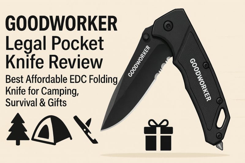 GOODWORKER Legal Pocket Knife Review: Best Affordable EDC Folding Knife for Camping, Survival & Gifts