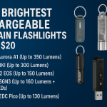Top 5 Brightest Rechargeable Keychain Flashlights Under 