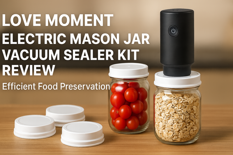 LOVE MOMENT Electric Mason Jar Vacuum Sealer Kit Review: Efficient Food Preservation
