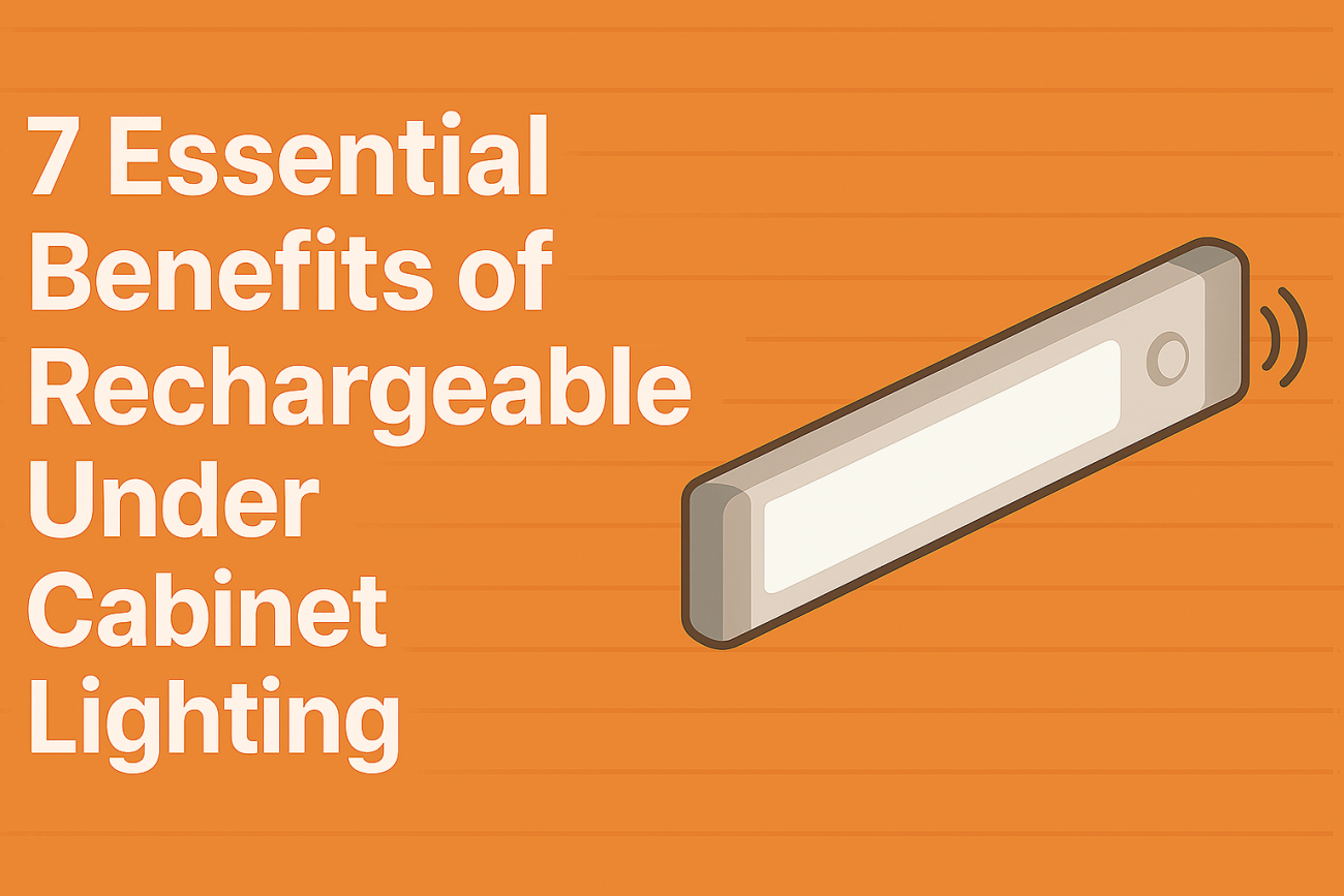 7 Essential Benefits of Rechargeable Under Cabinet Lighting