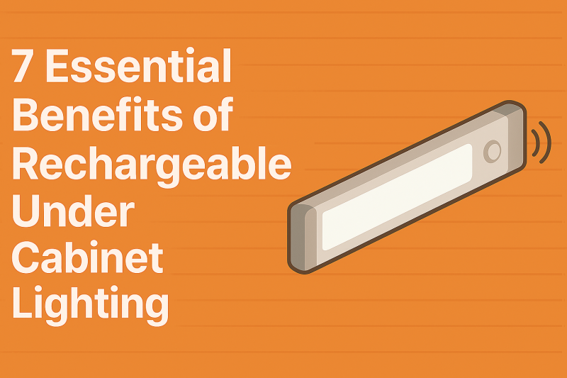 7 Essential Benefits of Rechargeable Under Cabinet Lighting