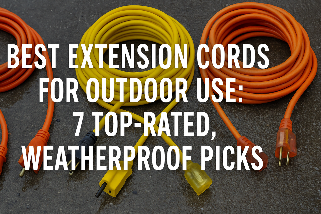 Best Extension Cords for Outdoor Use: 7 Top-Rated, Weatherproof Picks