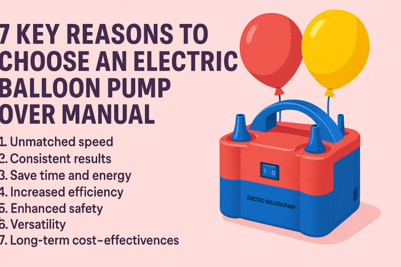 7 Key Reasons to Choose an Electric Balloon Pump Over Manual